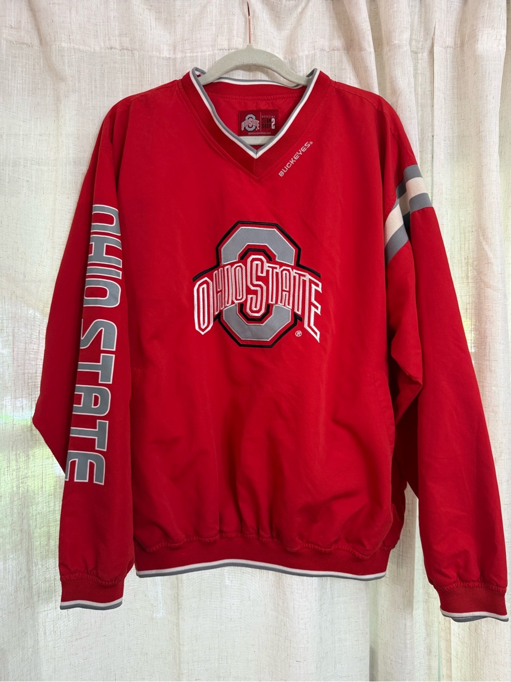 Ohio State Red Windbreaker Pullover - Buckeyes